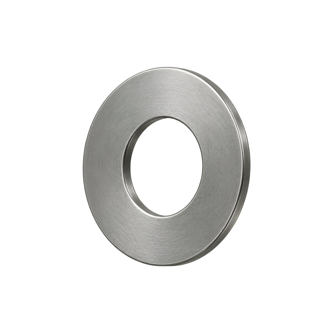 A 45M2121P 5/8-in Flat Washer, made of steel with a circular hole in the center.