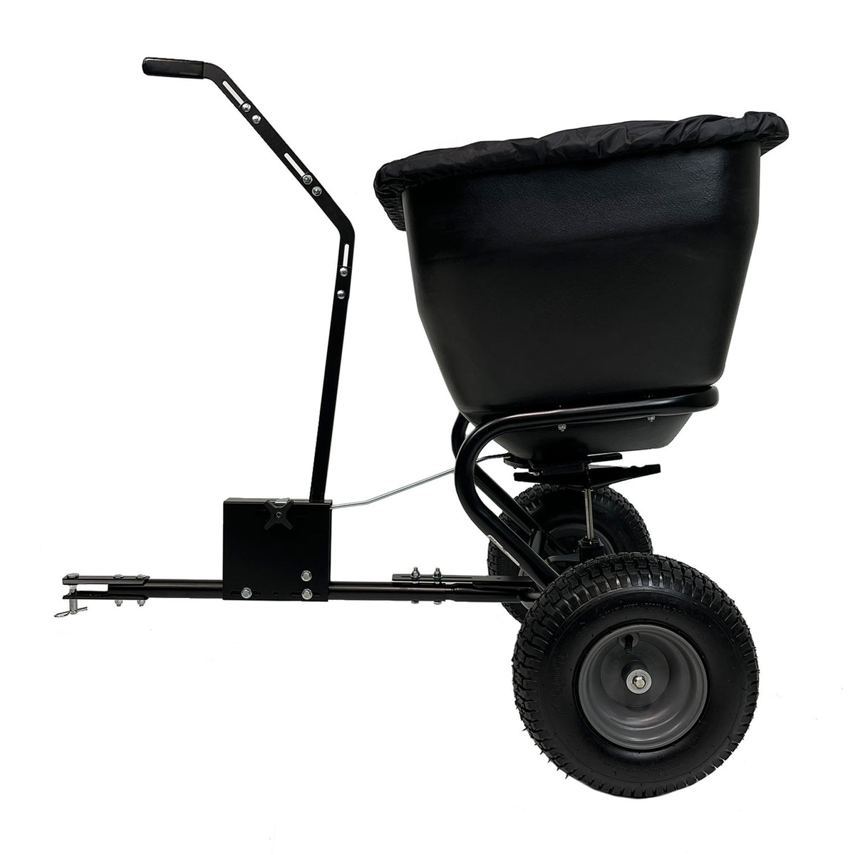 175 LB. Tow-Behind Deluxe Spreader with Extended Handle & Cover | BS361BH-A