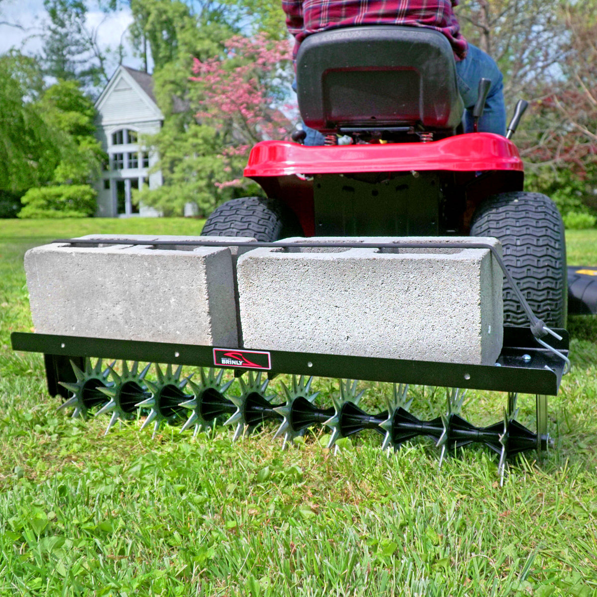 40″ Tow-Behind Spike Aerator with Wide Channel Tow Bar | SA2-40BH-G