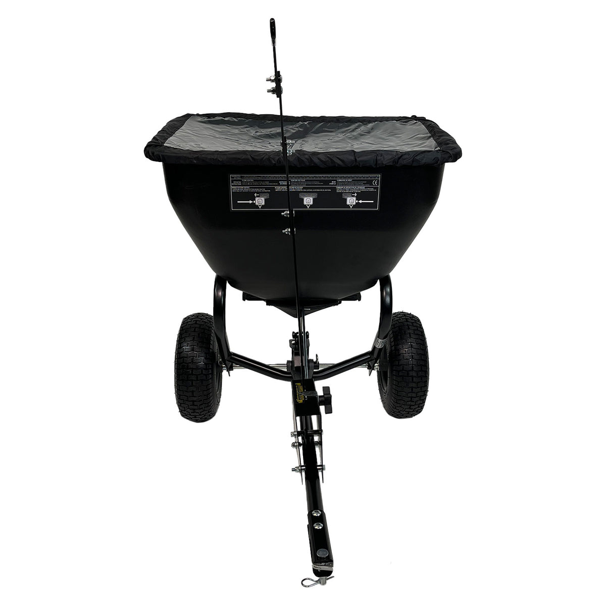 175 LB. Tow-Behind Deluxe Spreader with Extended Handle & Cover | BS361BH-A