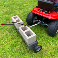 40″ Tow-Behind Spike Aerator in Hammered Gunmetal with Transport Wheels | SAT2-40BH-S