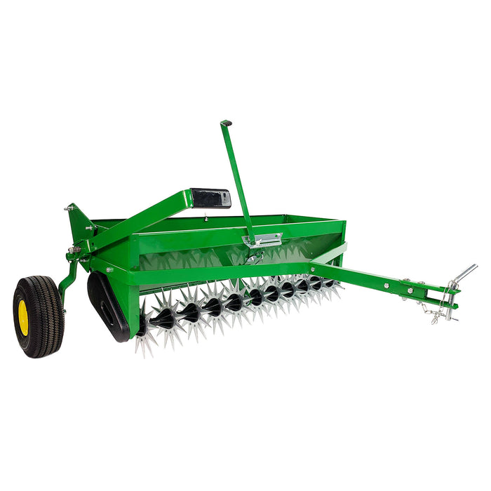 John Deere 2-in-1 Aerator Spreader with Weight Tray | LPAS40JD/AS-400JD