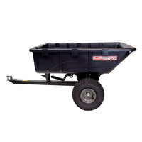 10 Cu. Ft. Towable Poly Cart Dump Trailer with 180-Degree Full Dump | RPC-10BH-A