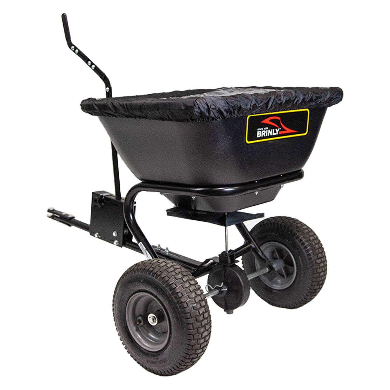 125 LB. Tow-Behind Deluxe Spreader with Extended Handle & Cover