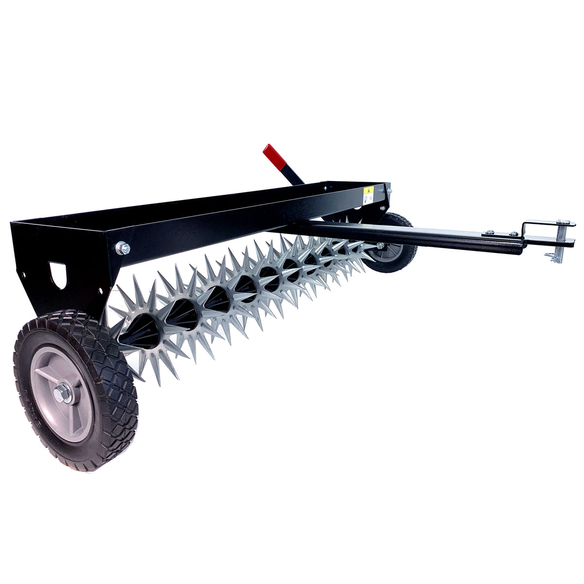 40″ Tow-Behind Spike Aerator with Wide Channel Tow Bar & Transport Wheels | SAT2-40BH-G