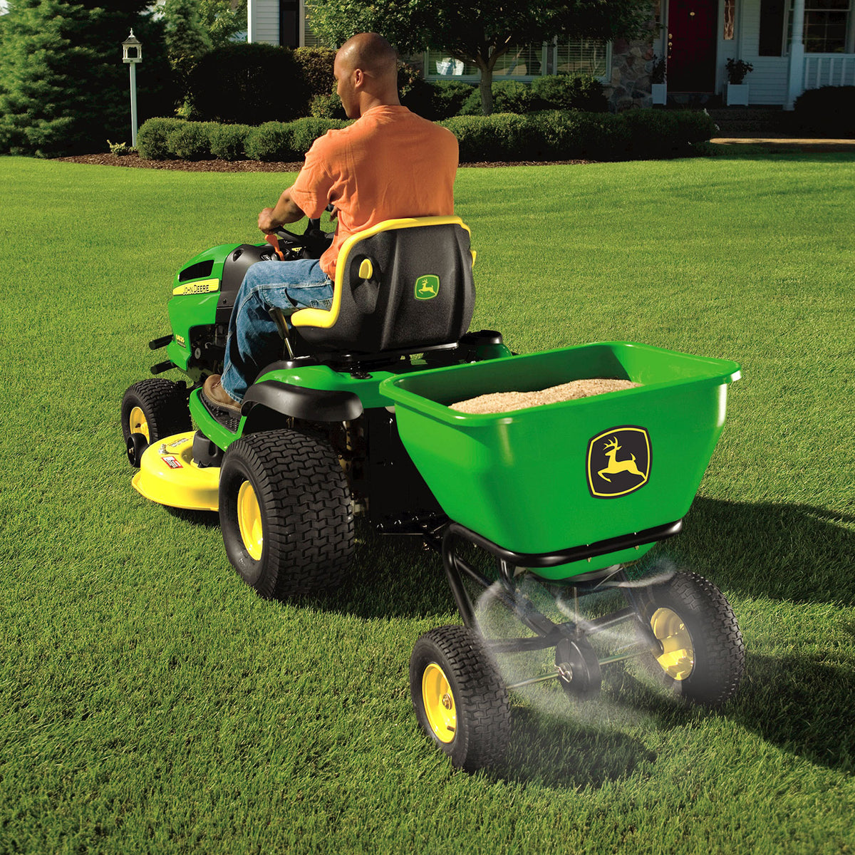 John Deere Tow Broadcast Spreader - 3.5 cu ft | LPBS36JD