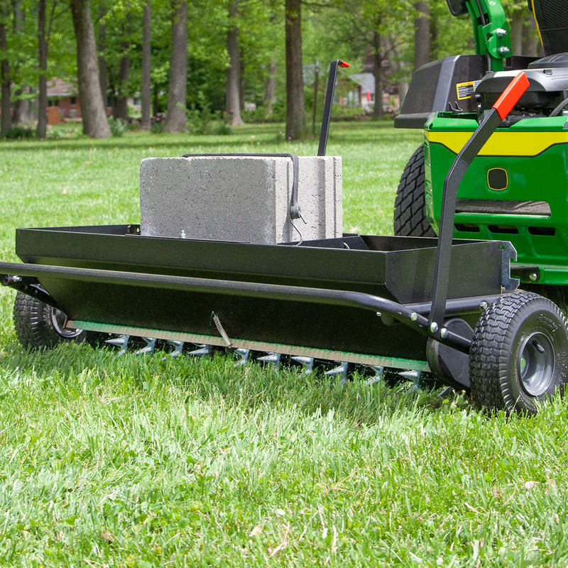 40" Combination Aerator Spreader with Weight Tray | AS2-40BH-P