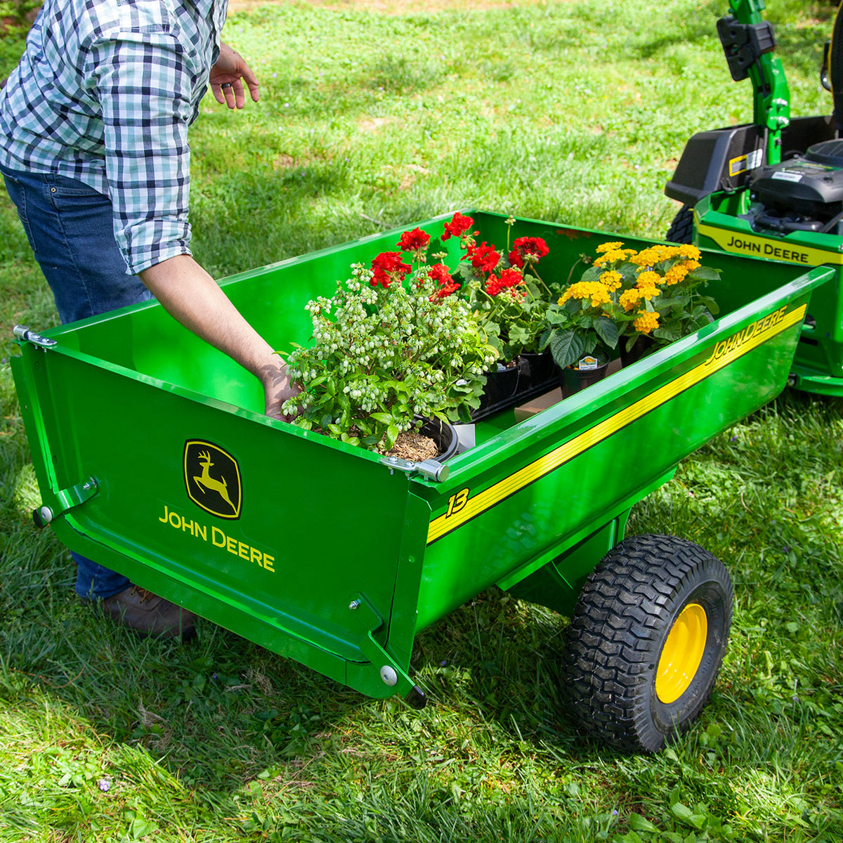 John Deere 13 cu. ft. Steel Utility Cart | HDC-130JD/LPHDC13JD