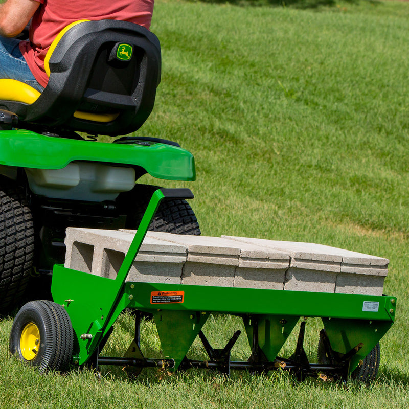 John Deere 40" Tow-Behind Plug Aerator with Pneumetic Tires | PA-400JD/LPPA40JD