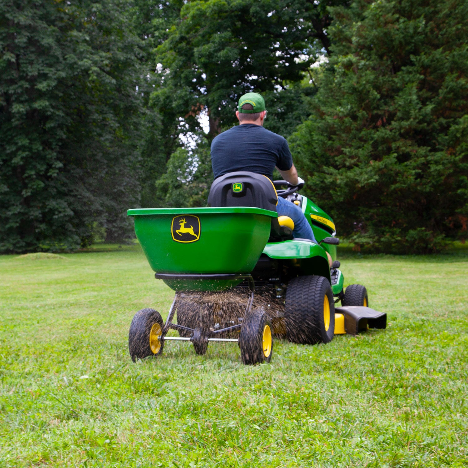 John Deere Tow Broadcast Spreader - 3.5 cu ft | LPBS36JD - Brinly