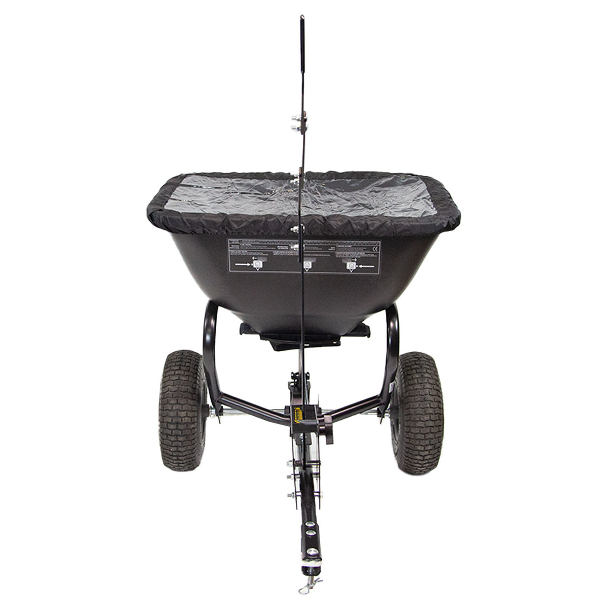 125 LB. Tow-Behind Deluxe Spreader with Extended Handle & Cover | BS261BH-A