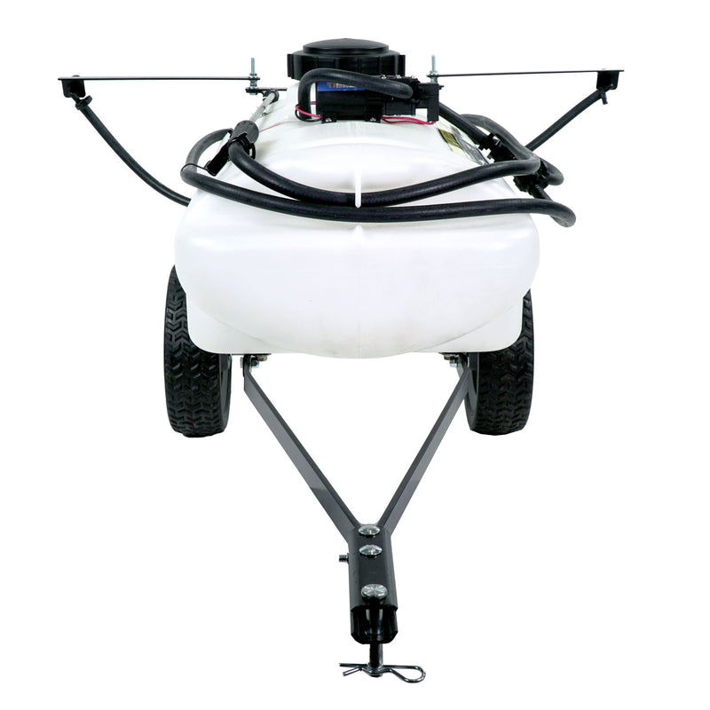 pull behind herbicide sprayer Brinly-Hardy 15 Gal. Tow Behind Lawn Sprayer with Self-Storing Design