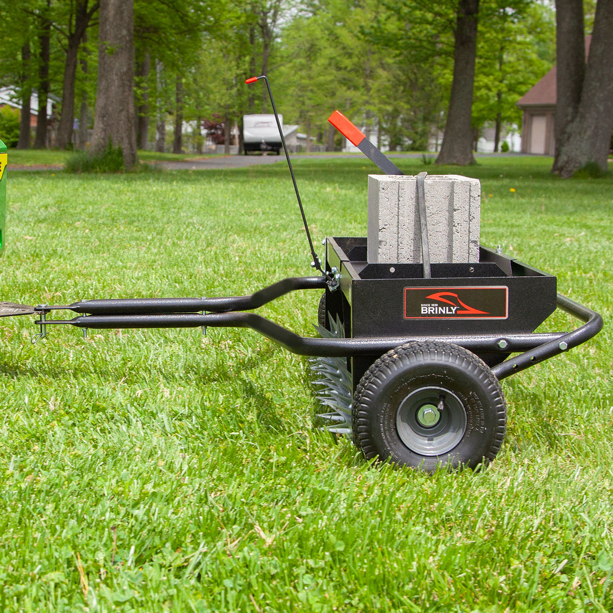 40" Combination Aerator Spreader with Weight Tray | AS2-40BH-P