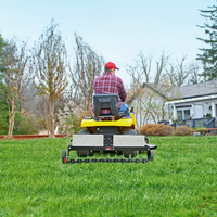 40" Tow-Behind Spike Aerator with Extra-Strength Double Tow Bar & Transport Wheels | SAT2-40BH-P