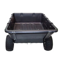 10 Cu. Ft. Towable Poly Cart Dump Trailer with 180-Degree Full Dump | RPC-10BH-A