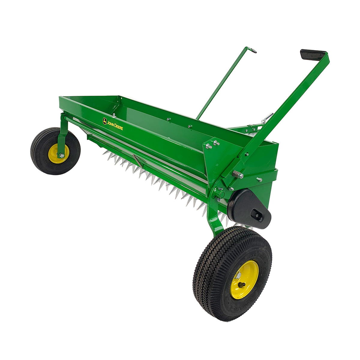 John Deere 2-in-1 Aerator Spreader with Weight Tray | LPAS40JD/AS-400JD