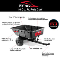 10 Cu. Ft. Poly Cart | PCT-101BH