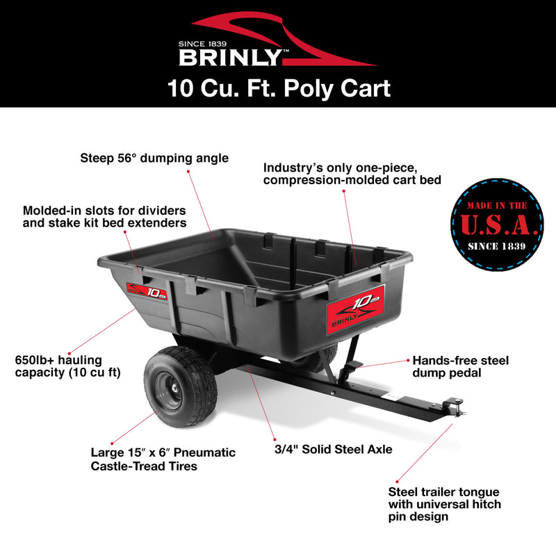 10 Cu. Ft. Poly Cart | PCT-101BH