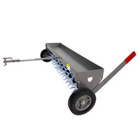 40″ Tow-Behind Spike Aerator in Hammered Gunmetal with Transport Wheels | SAT2-40BH-S