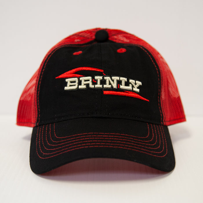 Brinly Red &  Black Baseball Cap