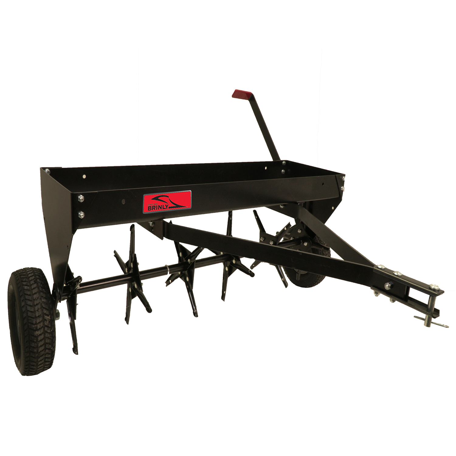 Tow-Behind Plug Aerator All Steel 40 inch Width and Steel Tray hold Up to 150lbs 